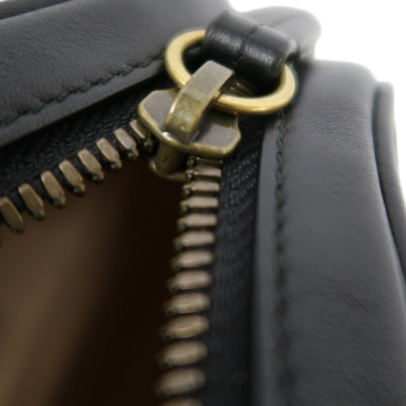 GUCCI Quilted Leather Belt Waist Pouch, Black Lambskin with Gold Hardware, Comes with Dust Bag