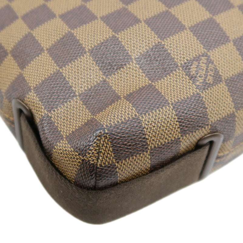 LOUIS VUITTON Brooklyn MM Damier Shoulder Bag Pvc Brown With Dust Bag