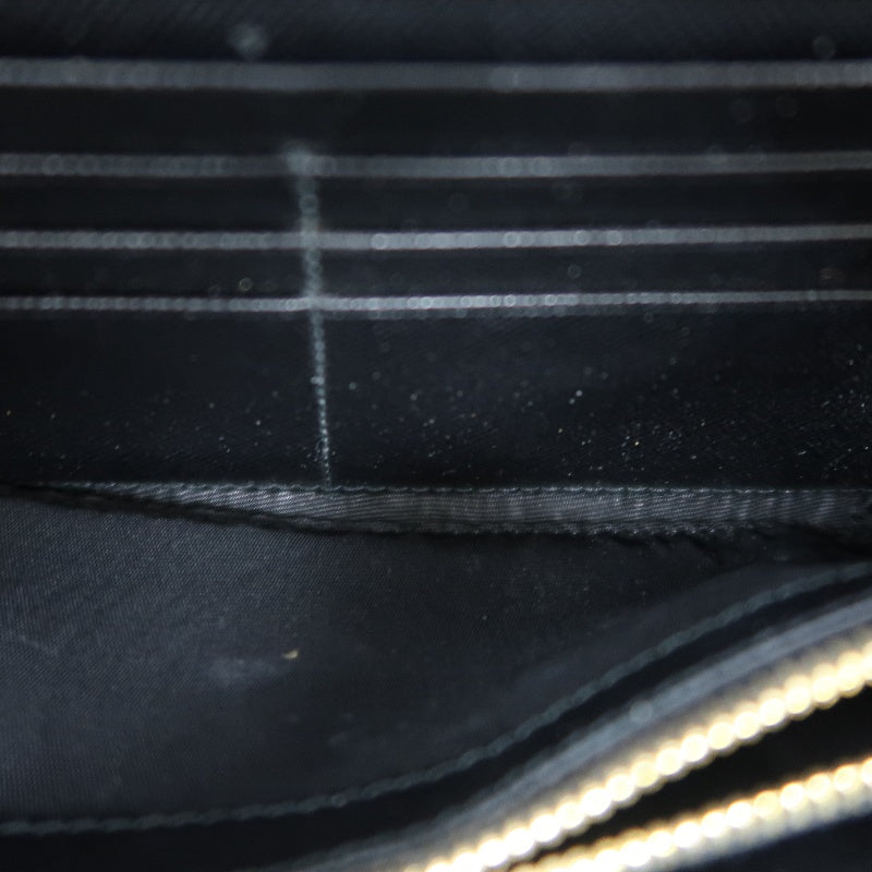 PRADA Saffiano Wallet, Black, Gold Hardware, With Original Box