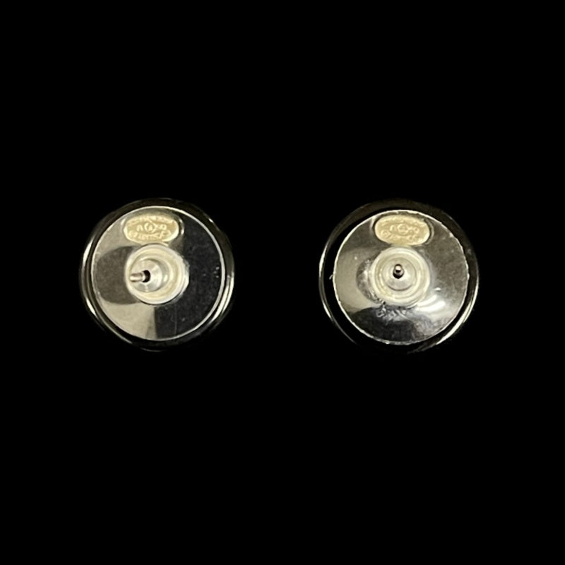 Chanel Black Alloy Rhinestone Earrings
