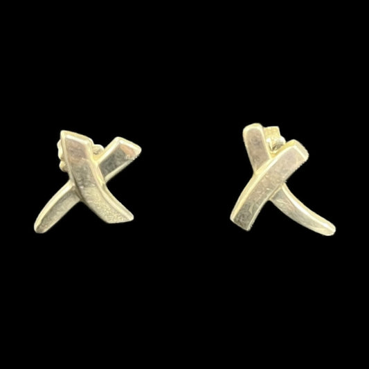 TIFFANY Kiss Earrings, 925 Sterling Silver, includes earring backs