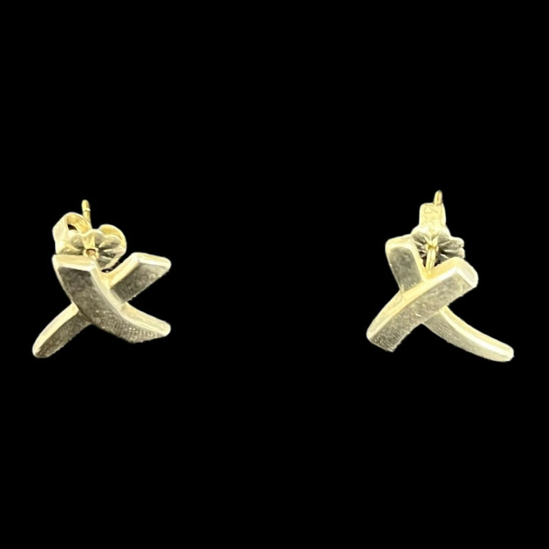 TIFFANY Kiss Earrings, 925 Sterling Silver, includes earring backs