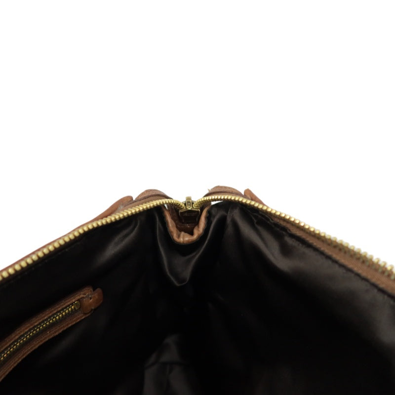 MIUMIU Leather Handbag Brown with Gold Hardware