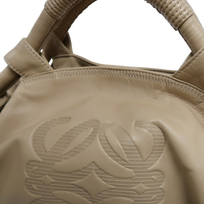 LOEWE Nappa Aire Leather Handbag Beige