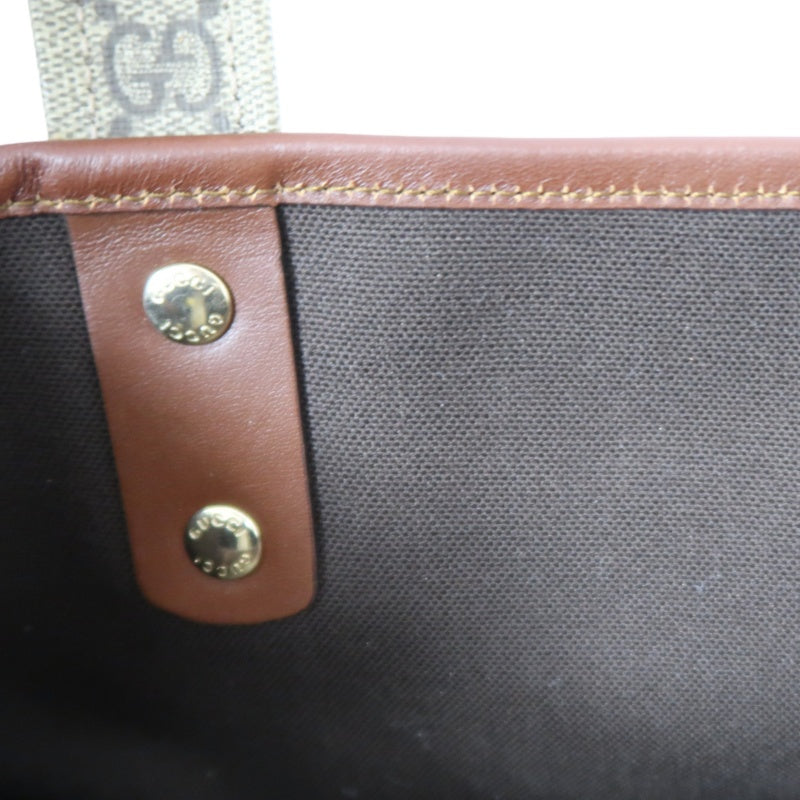 GUCCI GG Supreme Tote Bag Brown