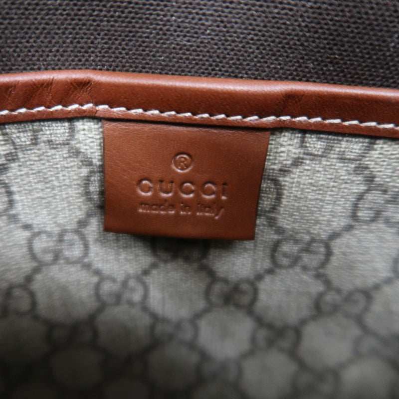 GUCCI GG Supreme Tote Bag Brown