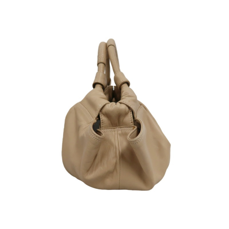 LOEWE Nappa Aire Leather Handbag Beige