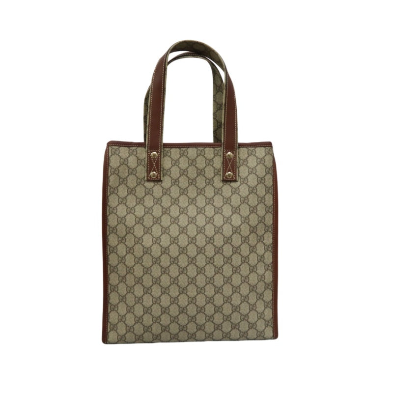 GUCCI GG Supreme Tote Bag Brown
