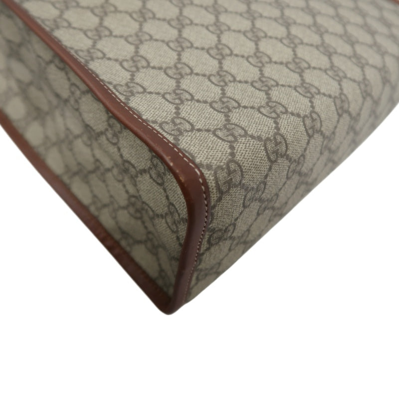 GUCCI GG Supreme Tote Bag Brown