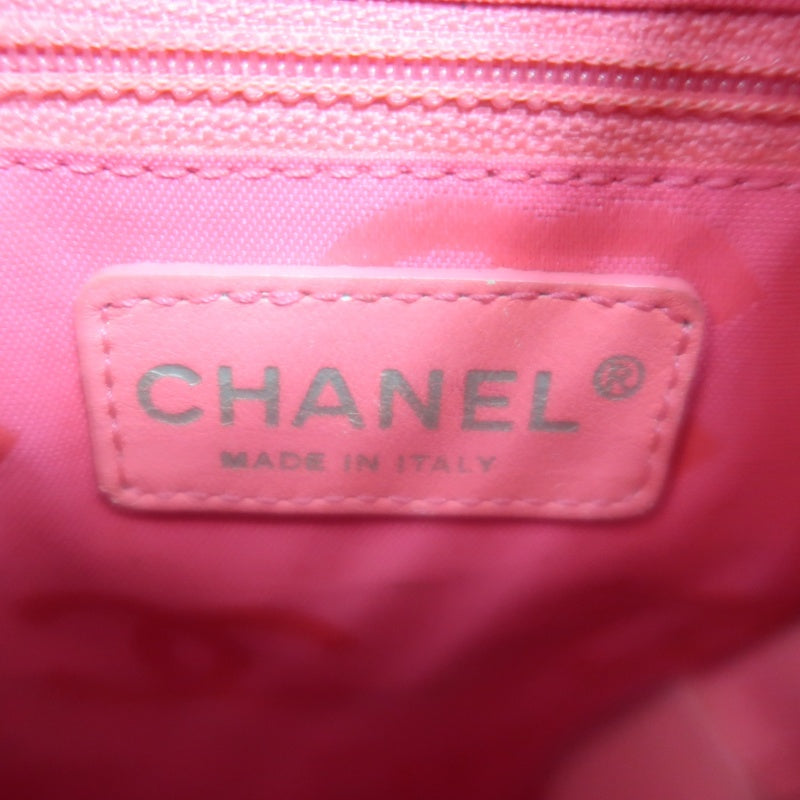 CHANEL Cambon Line Handbag Lambskin Black