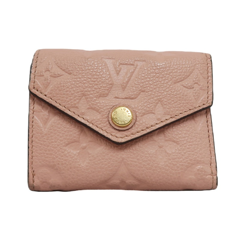 LOUIS VUITTON Empreinte Compact Wallet Leather Pink