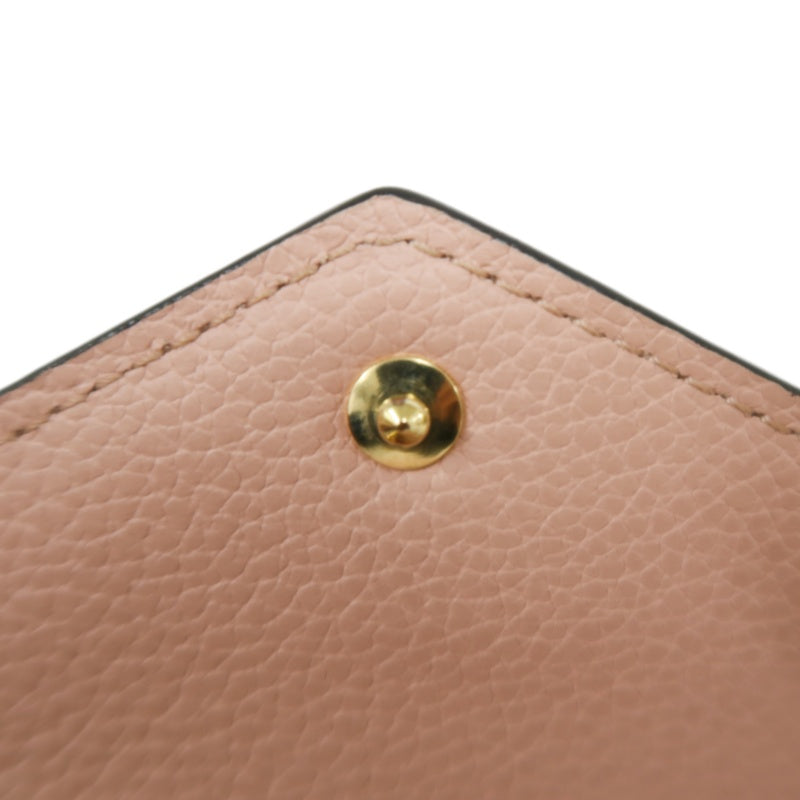 LOUIS VUITTON Empreinte Compact Wallet Leather Pink