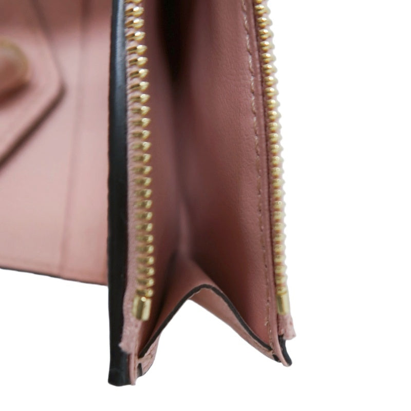 LOUIS VUITTON Empreinte Compact Wallet Leather Pink