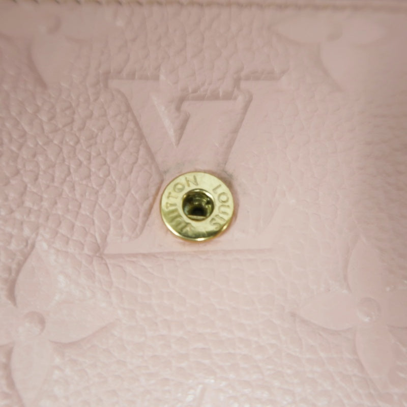 LOUIS VUITTON Empreinte Compact Wallet Leather Pink