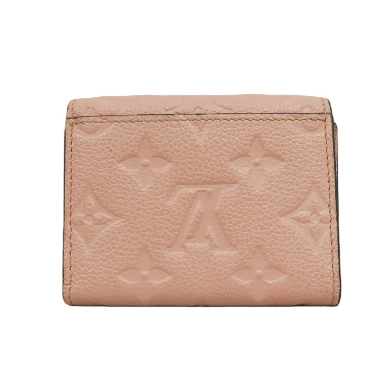 LOUIS VUITTON Empreinte Compact Wallet Leather Pink