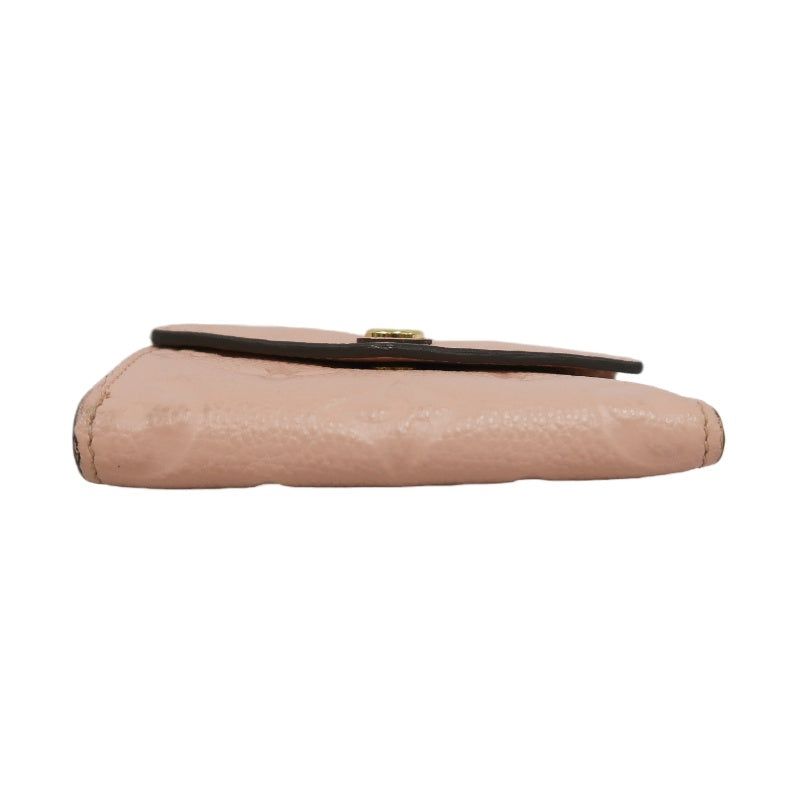 LOUIS VUITTON Empreinte Compact Wallet Leather Pink