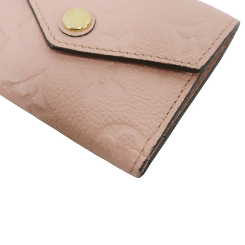 LOUIS VUITTON Empreinte Compact Wallet Leather Pink
