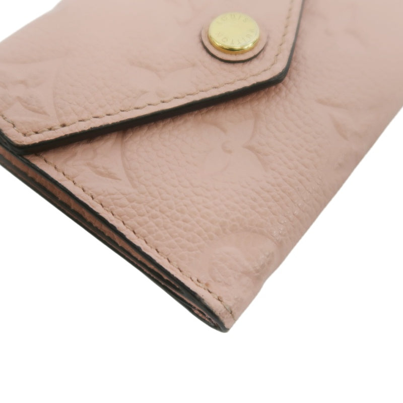 LOUIS VUITTON Empreinte Compact Wallet Leather Pink