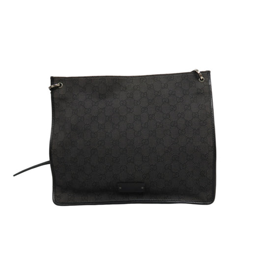 GUCCI GG Canvas Shoulder Bag Black