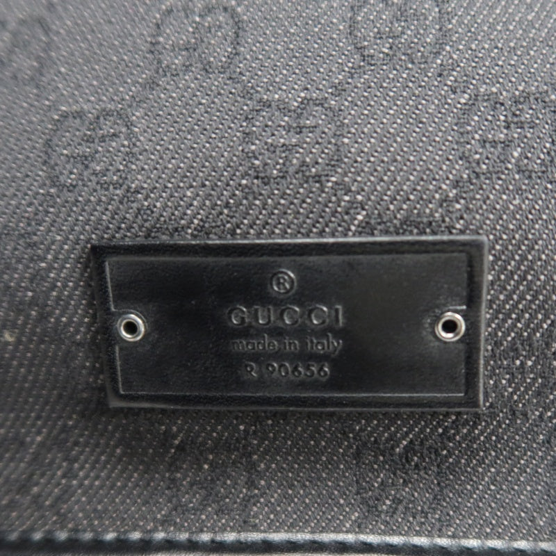 GUCCI GG Canvas Shoulder Bag Black