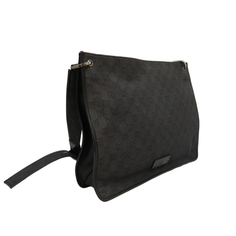 GUCCI GG Canvas Shoulder Bag Black