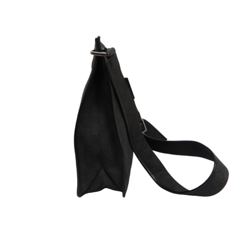 GUCCI GG Canvas Shoulder Bag Black