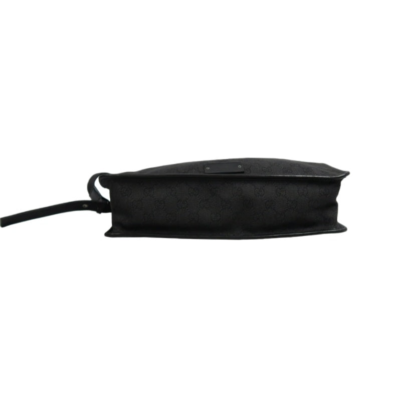 GUCCI GG Canvas Shoulder Bag Black