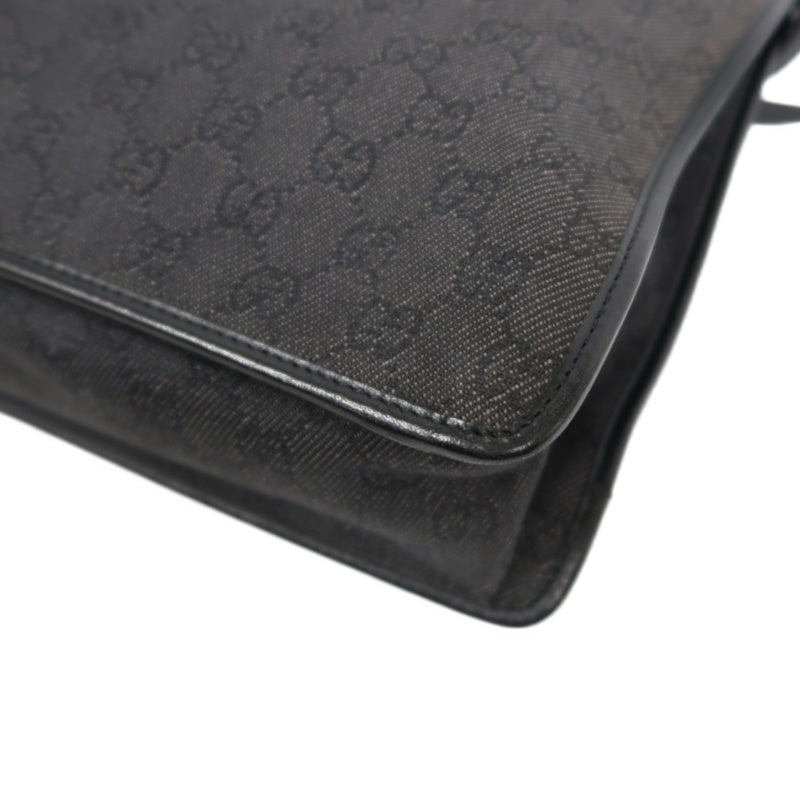 GUCCI GG Canvas Shoulder Bag Black