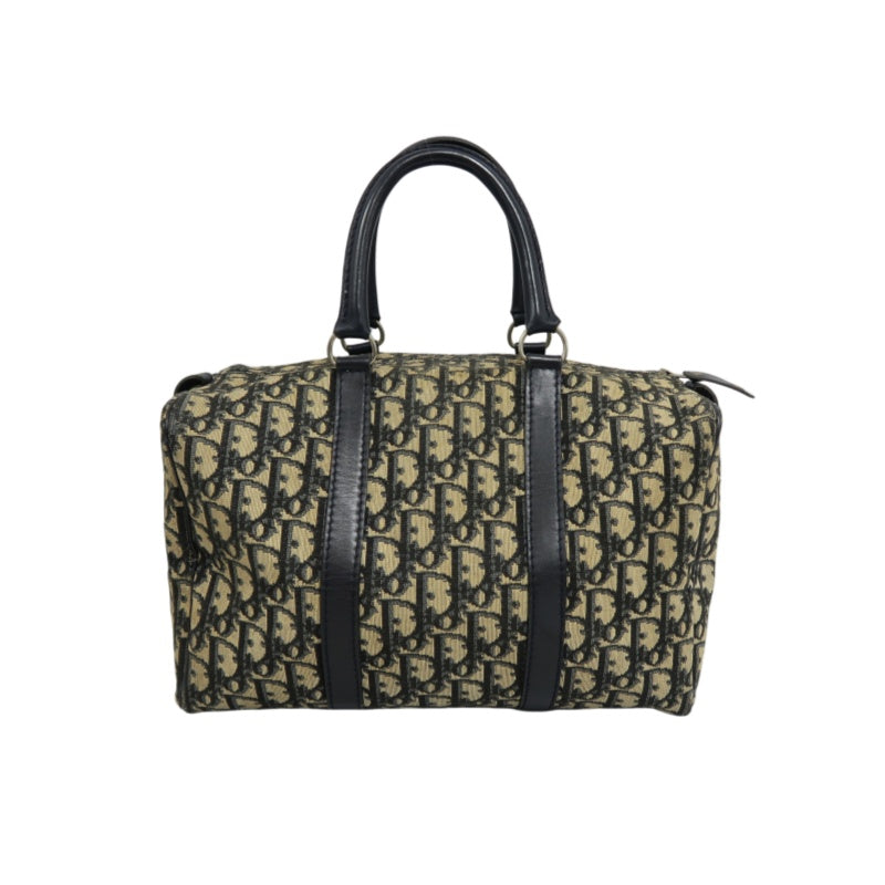 DIOR Trotter Mini Boston Handbag Navy