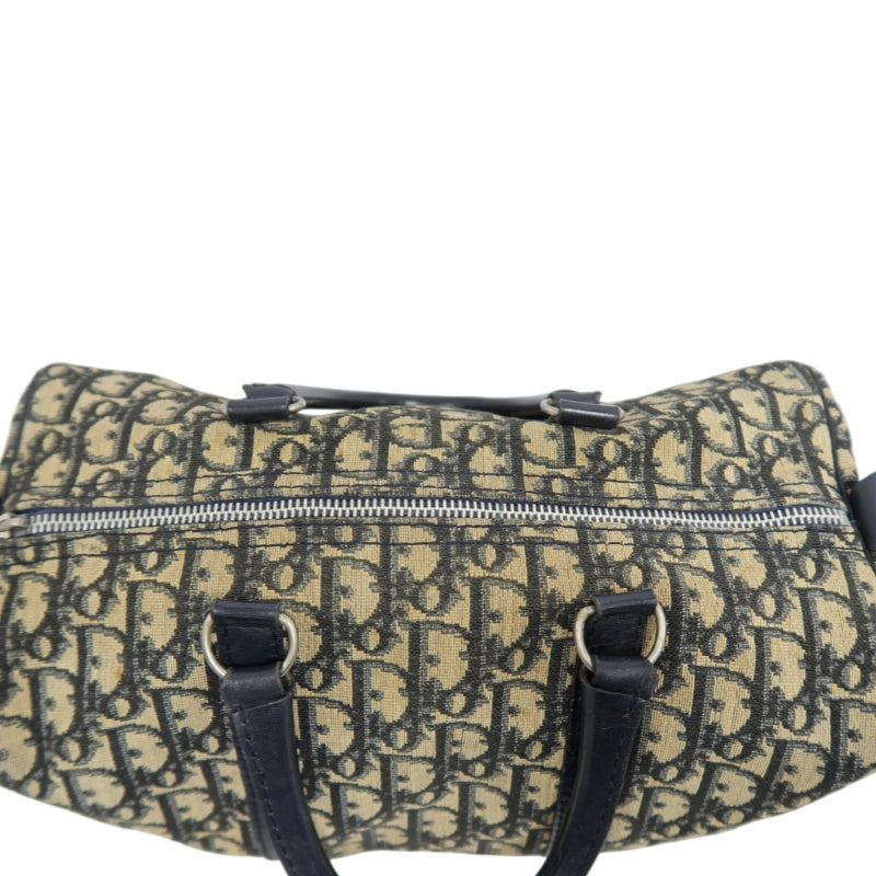 DIOR Trotter Mini Boston Handbag Navy