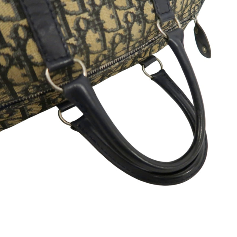 DIOR Trotter Mini Boston Handbag Navy