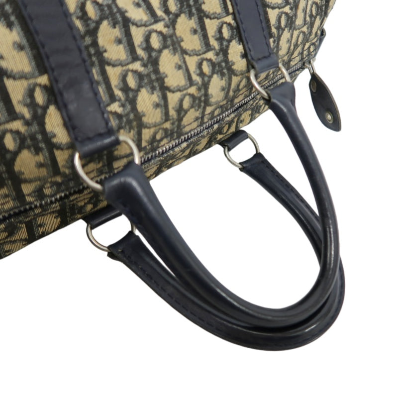 DIOR Trotter Mini Boston Handbag Navy