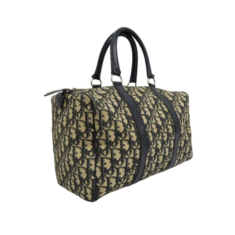 DIOR Trotter Mini Boston Handbag Navy