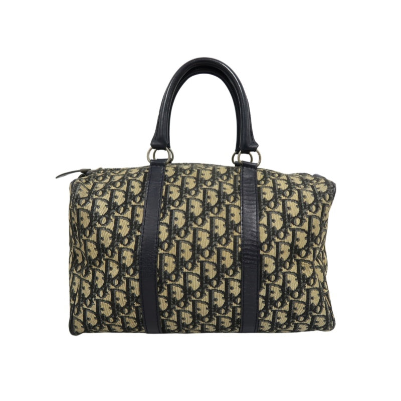 DIOR Trotter Mini Boston Handbag Navy