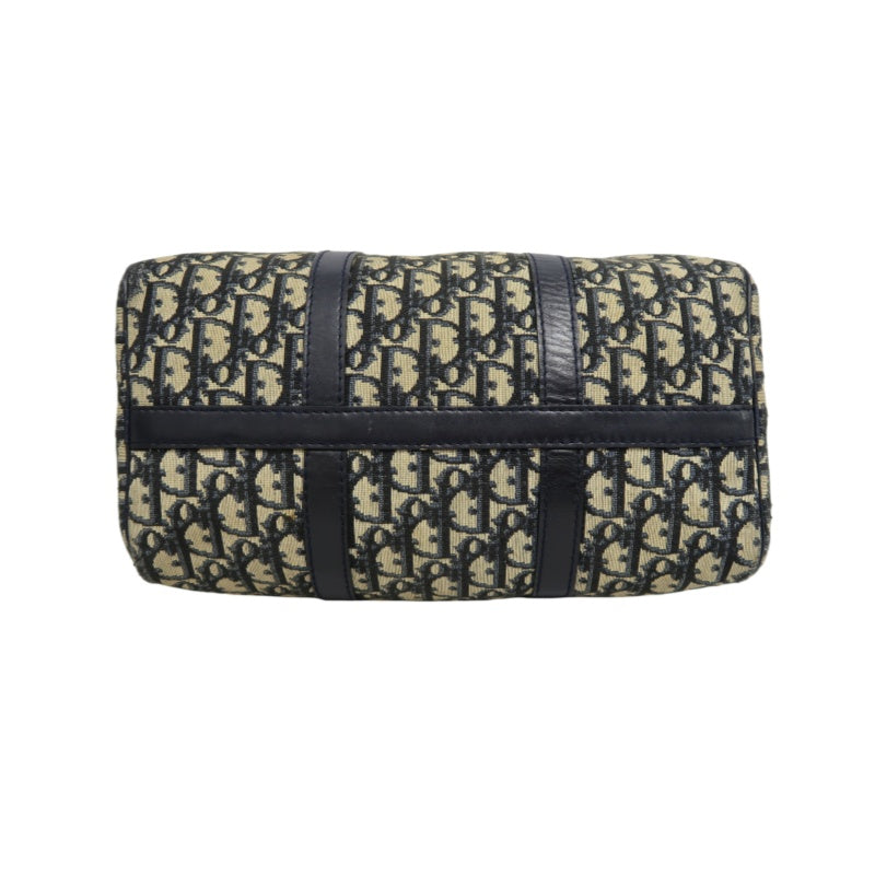 DIOR Trotter Mini Boston Handbag Navy