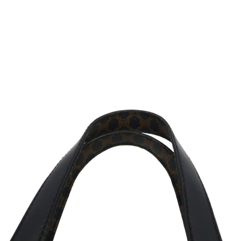 CELINE Macadam Handbag Brown Gold Hardware
