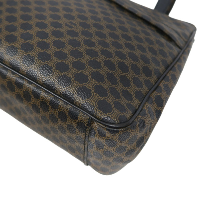 CELINE Macadam Handbag Brown Gold Hardware