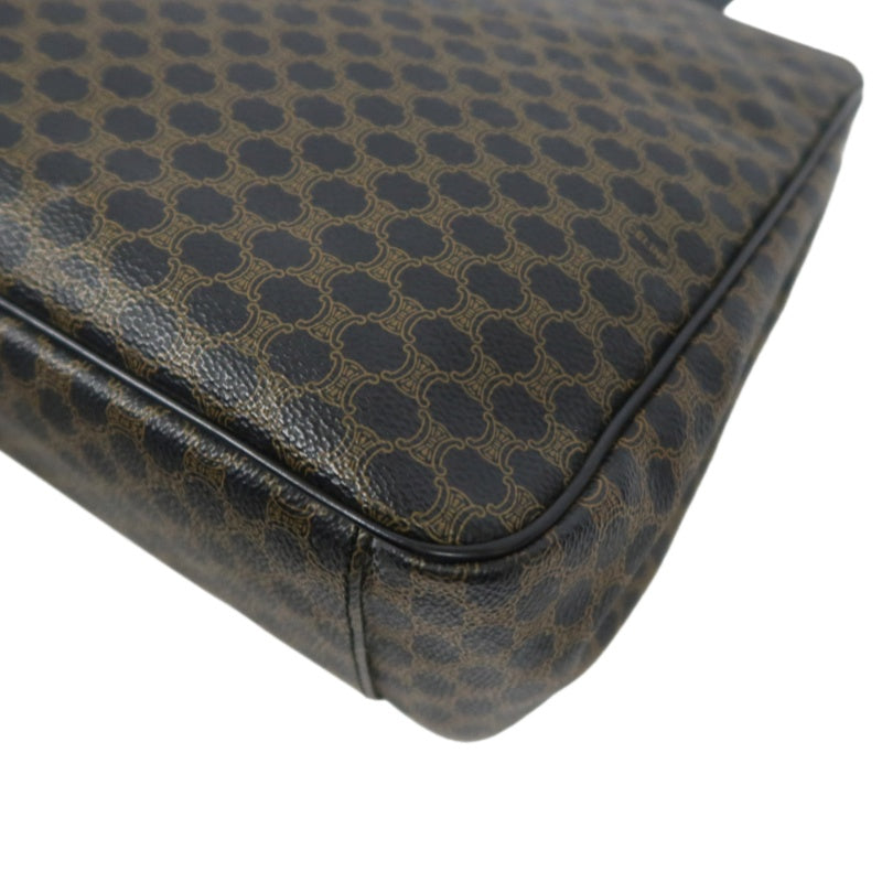 CELINE Macadam Handbag Brown Gold Hardware
