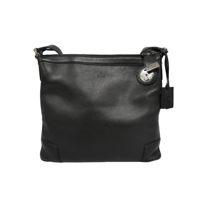 GUCCI Shoulder Bag Black with Lock, 2 Keys and Dust Bag