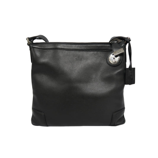 GUCCI Shoulder Bag Black with Lock, 2 Keys and Dust Bag