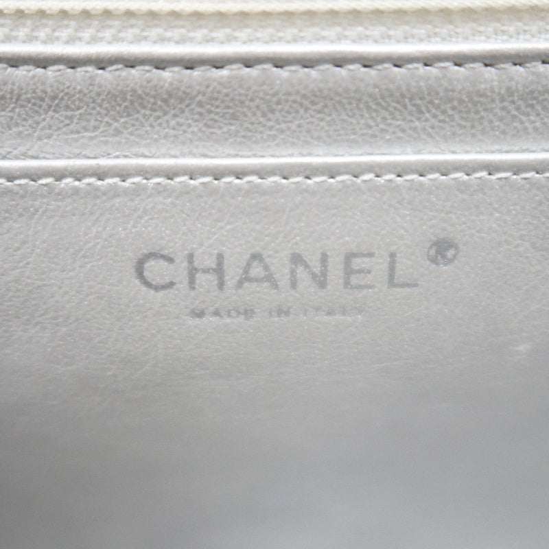 CHANEL 2.55 Chain Shoulder Bag, Silver, Silver Hardware, Serial Number Starting with "12"