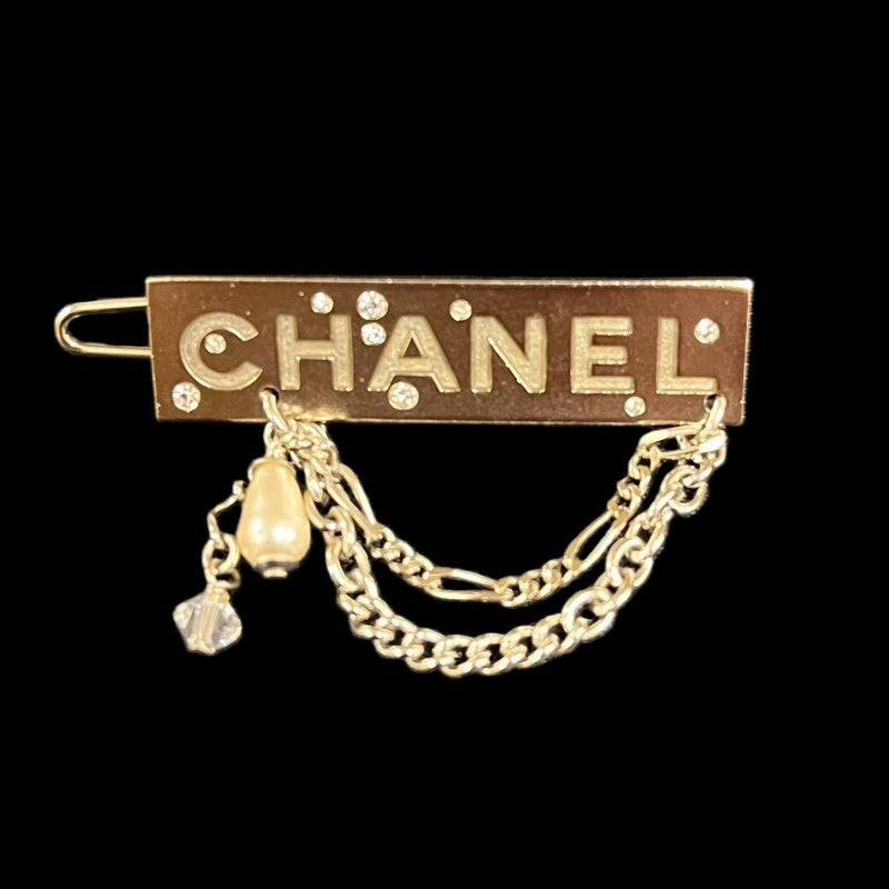 CHANEL Silver Stud Brooch