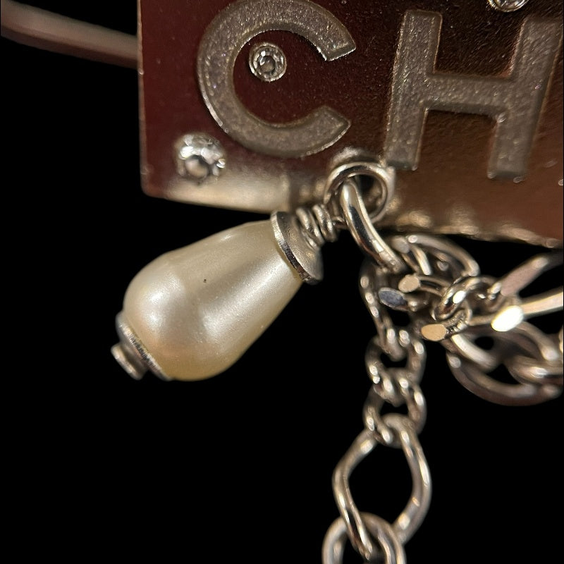 CHANEL Silver Stud Brooch