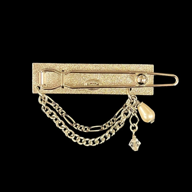 CHANEL Silver Stud Brooch