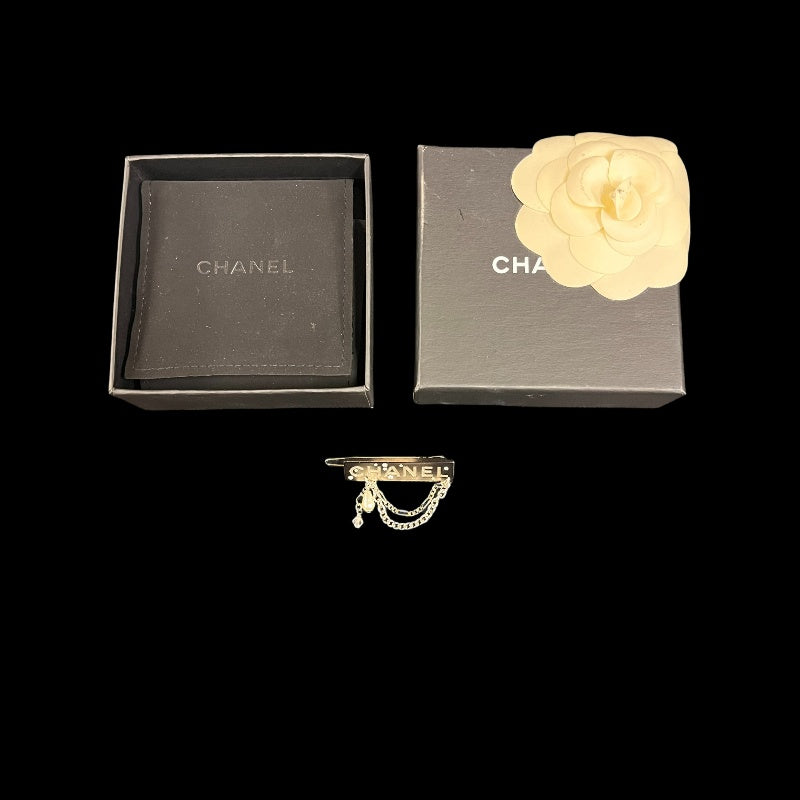 CHANEL Silver Stud Brooch
