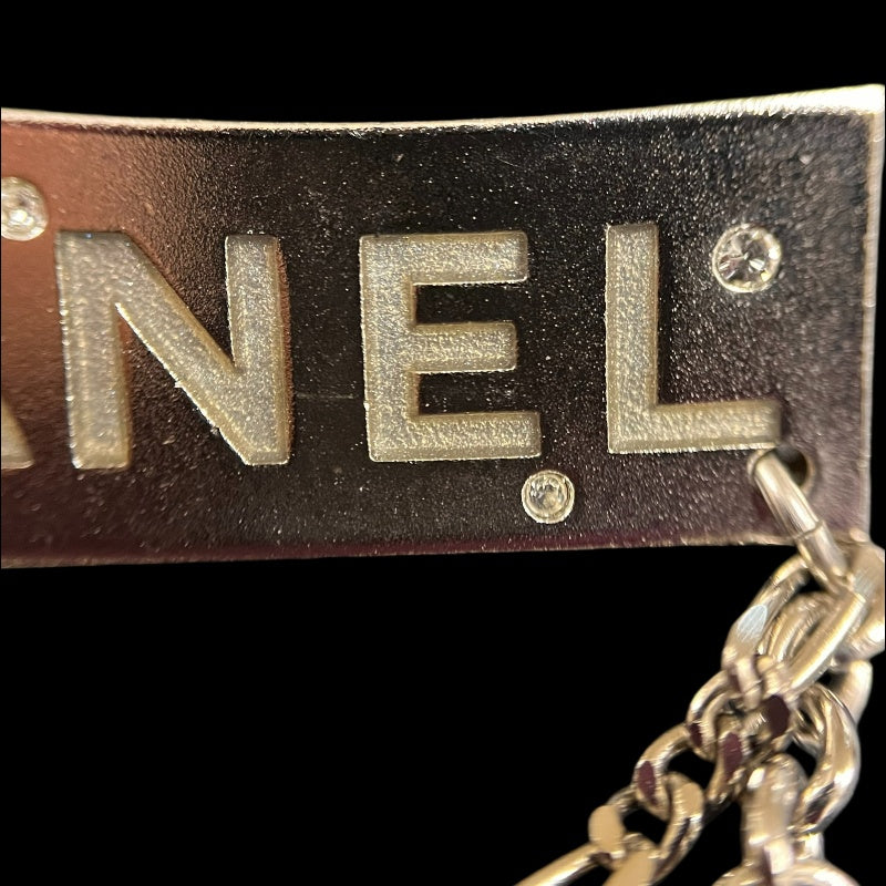CHANEL Silver Stud Brooch