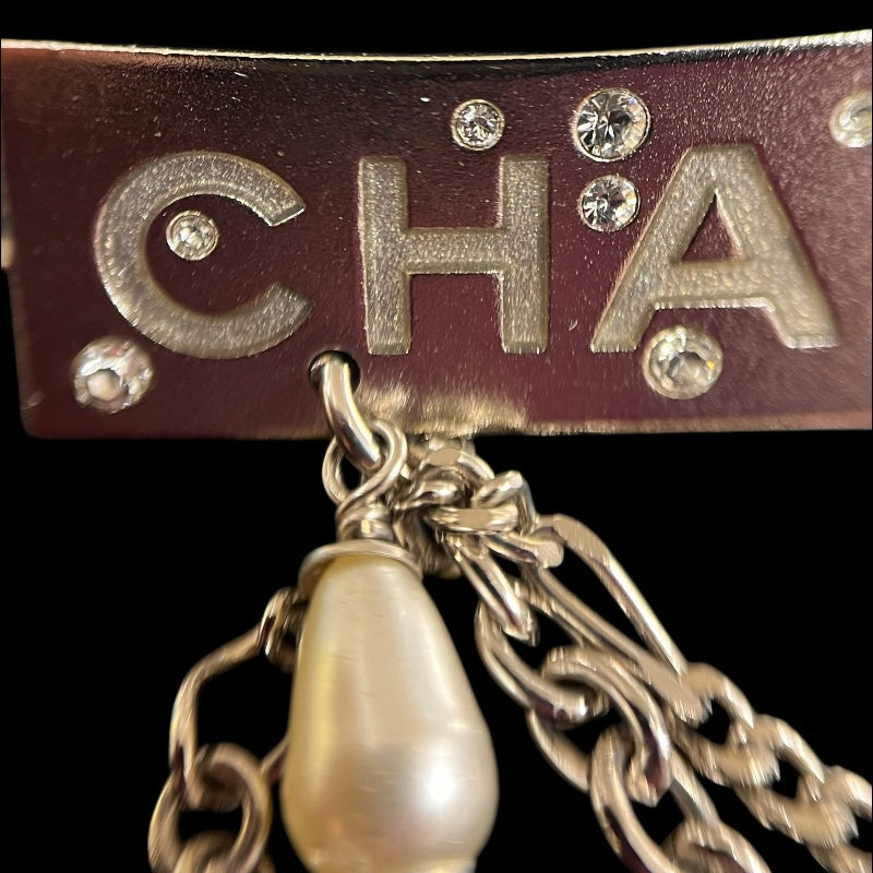 CHANEL Silver Stud Brooch