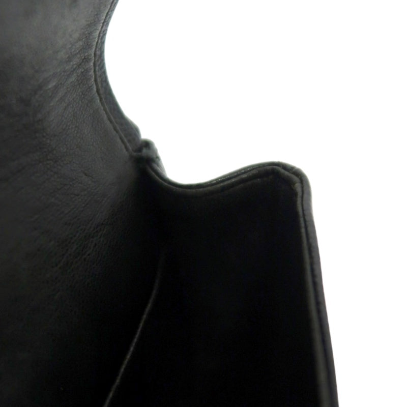 CHANEL Matelasse Classic Flap Shoulder Bag Caviar Leather Black Gold Hardware