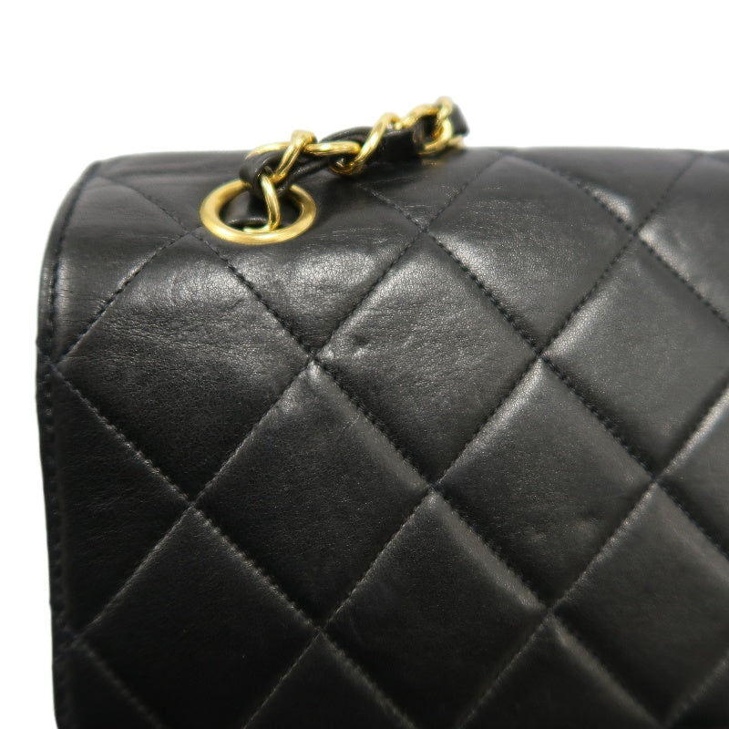 CHANEL Matelasse Classic Flap Jumbo Shoulder Bag Lambskin Black Gold Hardware