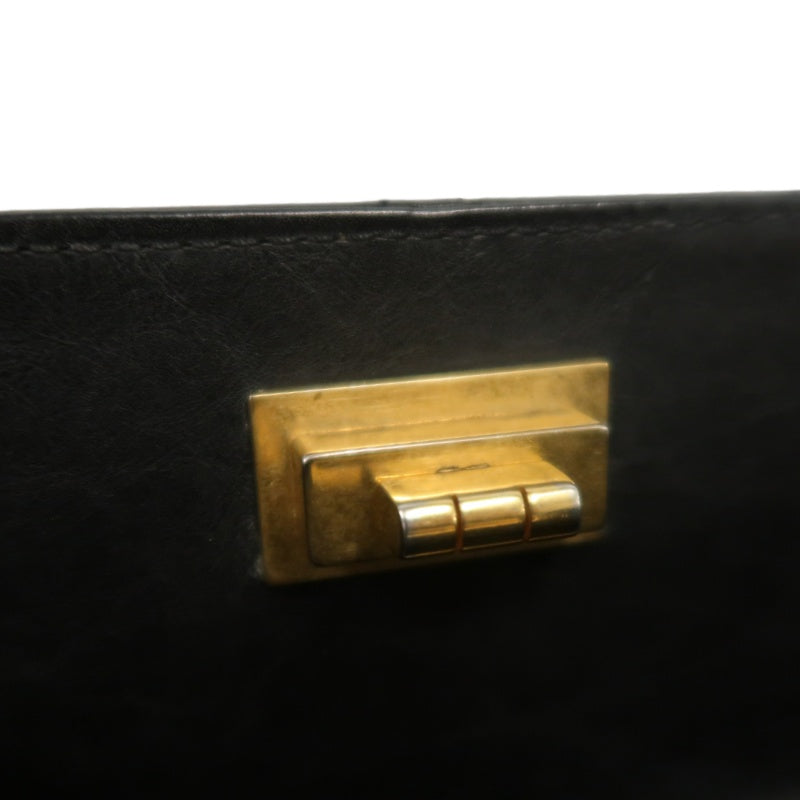 CHANEL Matelassé 2.55 Tote Bag Calfskin Black Gold Hardware
